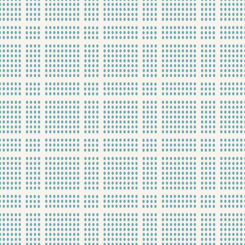 Tilda Tea Towel Woven, Biscotti Plaid Teal - tessuto tinto in filo con Quadretti puntinati Ottanio Tilda Fabrics - 1