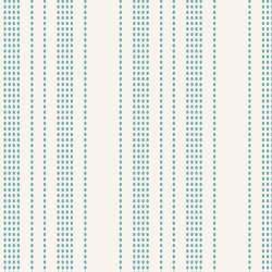 Tilda Tea Towel Woven, Spungecake Stripe Teal - tessuto tinto in filo con Righe puntinate Ottanio Tilda Fabrics - 1