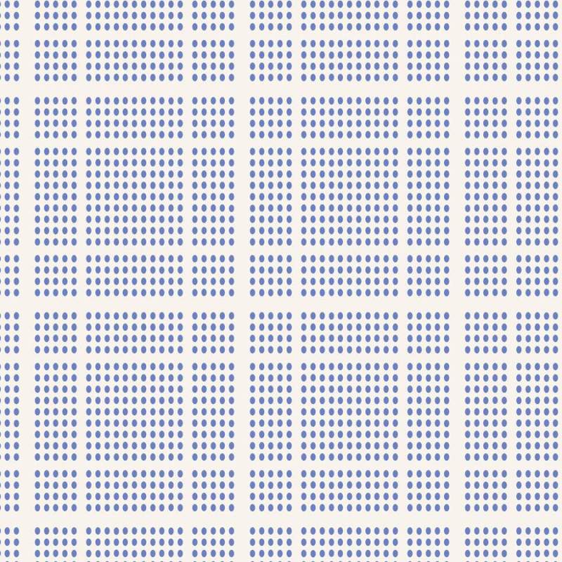 Tilda Tea Towel Woven, Macaron Plaid Blue - tessuto tinto in filo con Quadretti puntinati Blu Tilda Fabrics - 1