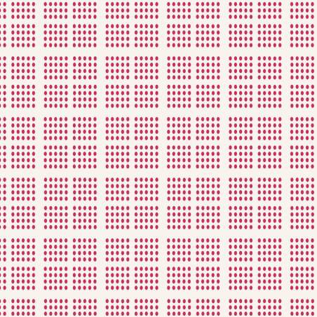 Tilda Tea Towel Woven, Waffle Plaid Red - tessuto tinto in filo con Quadretti puntinati Rossi Tilda Fabrics - 1