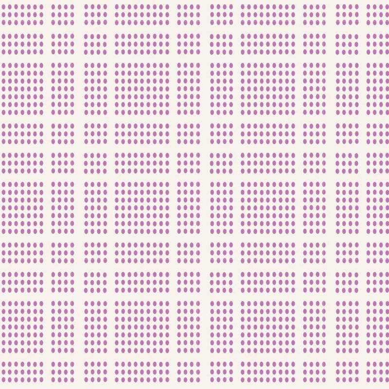 Tilda Tea Towel Woven, Cinnamon Roll Plaid Plum - tessuto tinto in filo con Quadretti puntinati Prugna Tilda Fabrics - 1