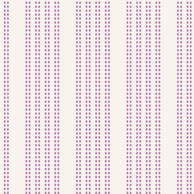 copy of Tilda 110 Tea Towel Basics, BISCUIT Stripe Blue. fondo chiaro con righe a pois blu Tilda Fabrics - 1