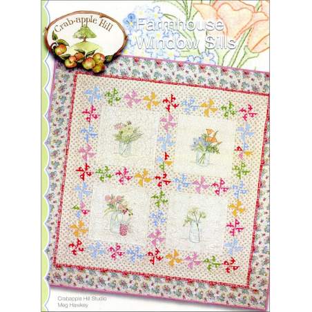 Farmhouse Window Sills Quilt - Crabapple Hill, Cartamodello Crabapple Hill - 1