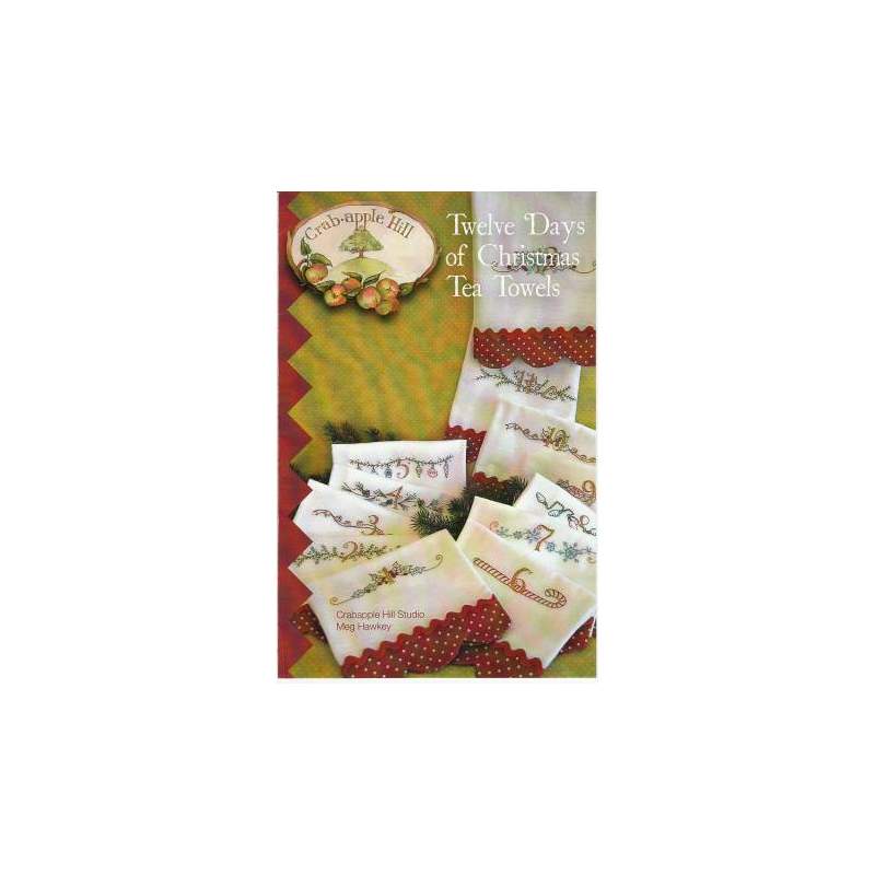 Twelve Days of Christmas Tea Towel - Crabapple Hill, Cartamodello Crabapple Hill - 1