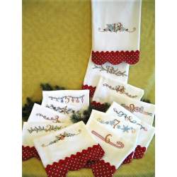 Twelve Days of Christmas Tea Towel - Crabapple Hill, Cartamodello Crabapple Hill - 2