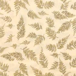 Tessuto crema con Rami verde oliva e marrone - Moda Fabrics, The Potting Shed Moda Fabrics - 2