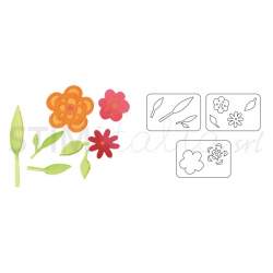 Sizzix, Sizzlits Die Set 3PK - Flowers & Leaves Set by Dena Designs Sizzix - Big Shot - 1