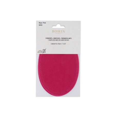 copy of Bohin, Toppe Termoadesive Ovali Scamosciate 9,5 x 14 cm, Nero Bohin - 1