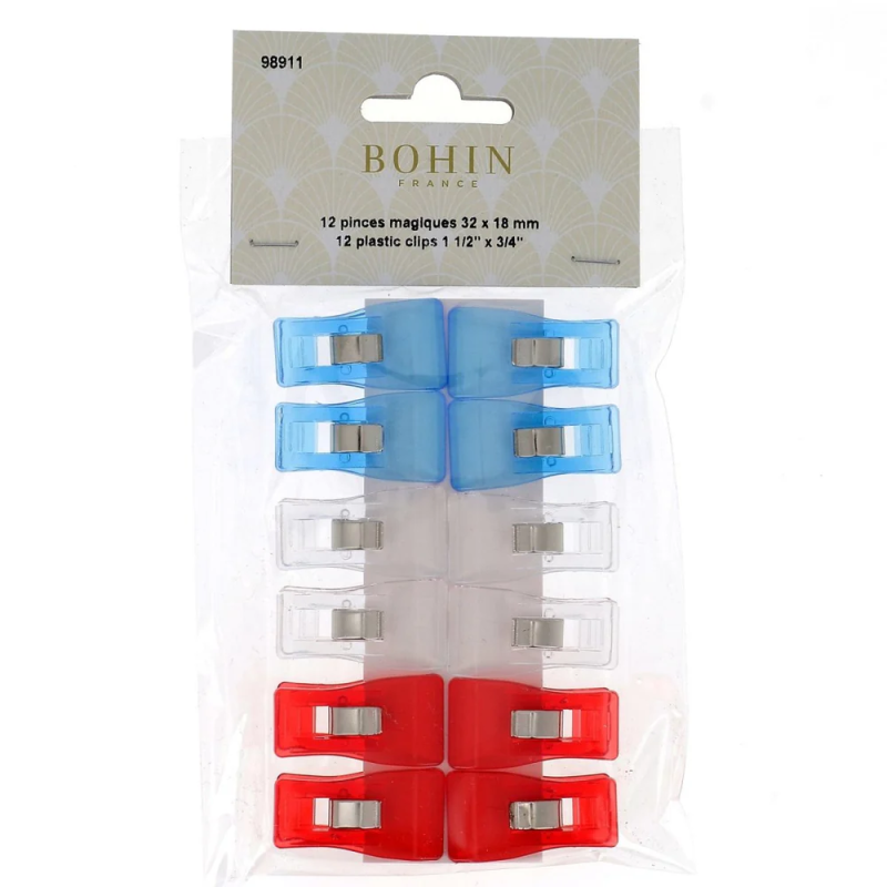 Bohin, Wonder Clip - Mollette Magiche Plus- Confezione da 12 Bohin - 1