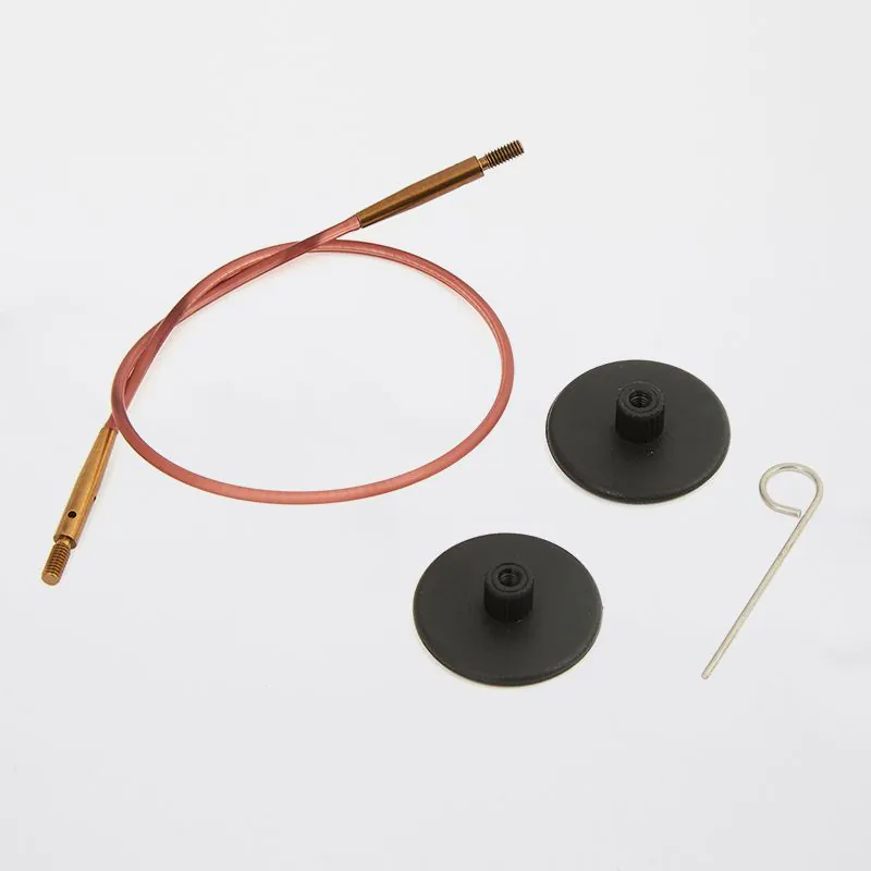 Cavo intercambiabile KnitPro per aghi da maglia circolari da 40 cm (16") in Nylon Marrone KnitPro - 1