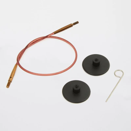 Cavo intercambiabile KnitPro per aghi da maglia circolari da 40 cm (16") in Nylon Marrone KnitPro - 1