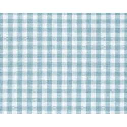 Crawford Gingham, Blue, tessuto a quadretti piccoli verde acqua - Robert Kaufman Robert Kaufman - 1
