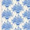 Tilda Something Blue, Afina Blue, tessuto con vasi di fiori blu su fondo crema Tilda Fabrics - 1