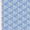 Tilda Something Blue, Celeste Blue, tessuto con fiori e piccoli bordi bianchi su fondo azzurro Tilda Fabrics - 1
