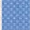 Tilda Something Blue, Dorothy Blue, tessuto con pois azzurri su fondo azzurro fiordaliso Tilda Fabrics - 1