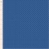 Tilda Something Blue, Dorothy Night, tessuto con pois azzurro fiordaliso su fondo blu Tilda Fabrics - 1