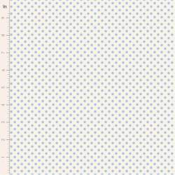 Tilda Something Blue, Dorothy Sky, tessuto con pois azzurri su fondo crema Tilda Fabrics - 1