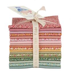 Tilda Something Blue, Fat Eight Applique Flowers Bundle  18 Fat Quarter da 50 x 55 Tilda Fabrics - 1