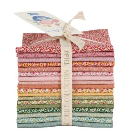 Tilda Something Blue, Fat Eight Applique Flowers Bundle  18 Fat Quarter da 50 x 55 Tilda Fabrics - 1