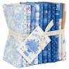 Tilda Something Blue, Fat Quarter Bundle Blenders, borders, labels and ornaments, 12 Fat Quarter da 50 x 55 cm blenders Tilda Fa