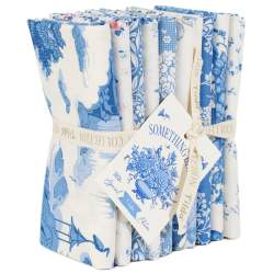 Tilda Something Blue, Fat Quarter Bundle Light, 10 Fat Quarter da 50 x 55 cm in tonalità chiare Tilda Fabrics - 1