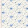 Tilda Something Blue, Noel Blue, tessuto con piccole rose blu su fondo crema Tilda Fabrics - 1
