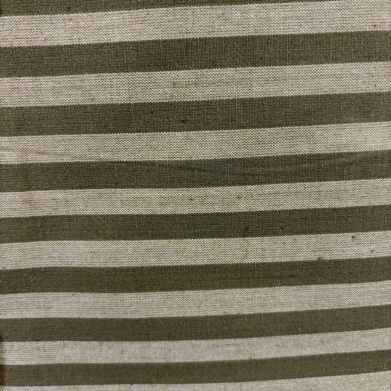 copy of Marcus Fabrics , Tessuto Giapponese Tinto in Filo, Verde Oliva, beige e grigio a strisce Marcus Fabrics - 1