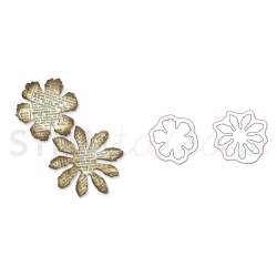 Sizzix, Movers & Shapers Die Magnetic Set 2PK Mini Tattered Florals Set by Tim Holtz Sizzix - Big Shot - 1
