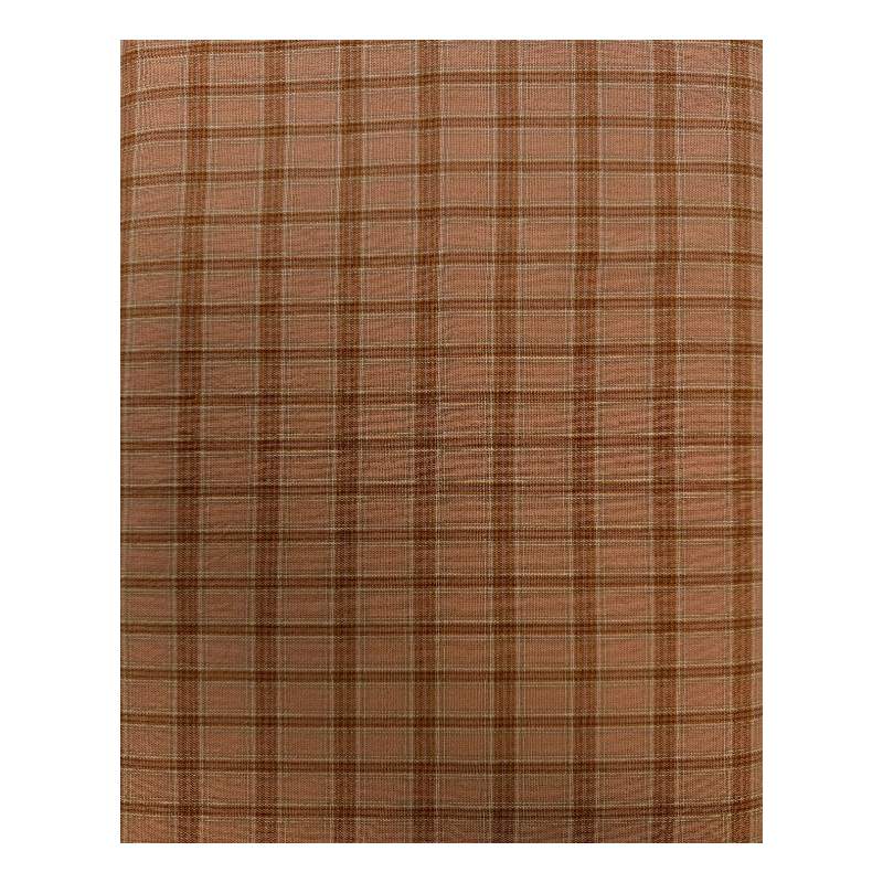 copy of Tessuto Giapponese Tinto in Filo, Fondo Marrone Quadrettato Kinkame - 1