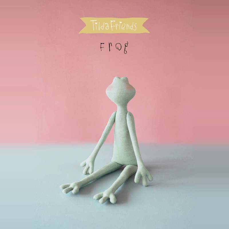 Kit per realizzaere il pupazzo di una Rana - Tilda Friends FROG Roberta De Marchi - 1