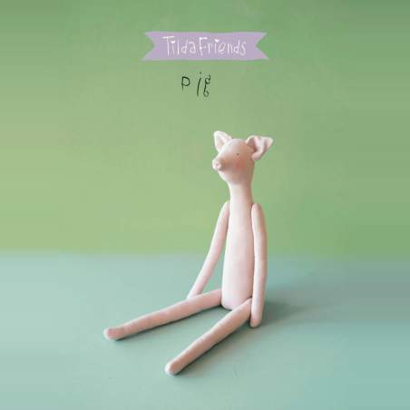 Kit per realizzaere il pupazzo di un Maialino - Tilda Friends PIG Roberta De Marchi - 1