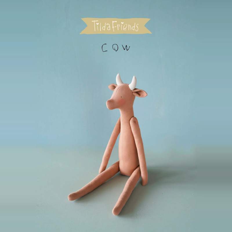 Kit per realizzare il pupazzo di una Mucca - Tilda Friends COW Roberta De Marchi - 1