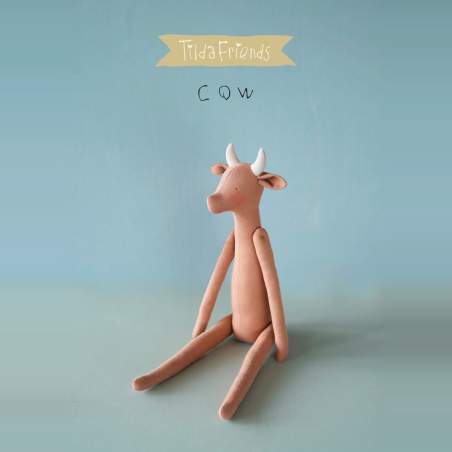 Kit per realizzare il pupazzo di una Mucca - Tilda Friends COW Roberta De Marchi - 1