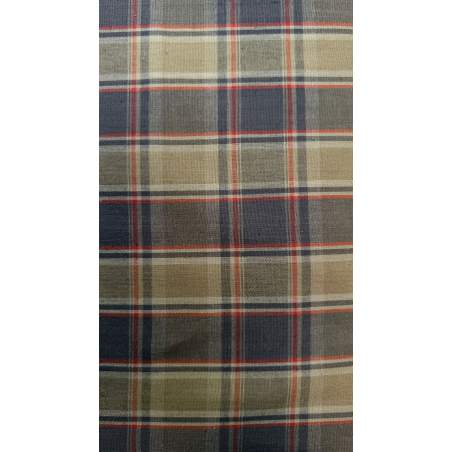 Tessuto Giapponese Tinto in Filo, Verde, Grigio e Bordeaux Quadrettato Marcus Fabrics - 1