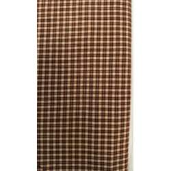 Tessuto Giapponese Tinto in Filo, Quadrettato Marrone-Grigio su fondo beige STIM Italia - 1