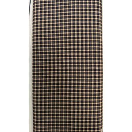 Tessuto Giapponese Tinto in Filo, Quadrettato Blu e Marrone su fondo beige STIM Italia - 1