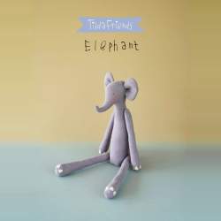 Kit per realizzare il pupazzo di un Elefante - Tilda Friends ELEPHANT Roberta De Marchi - 1