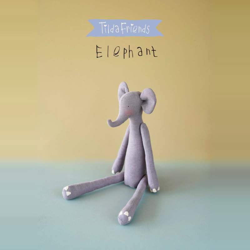 Kit per realizzare il pupazzo di un Elefante - Tilda Friends ELEPHANT Roberta De Marchi - 1