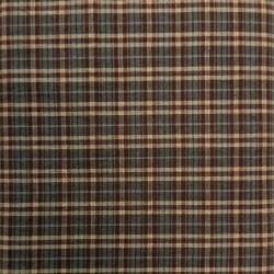 Tessuto Giapponese Tinto in Filo, Quadrettato Rosso e Panna su fondo Grigio STIM Italia - 1