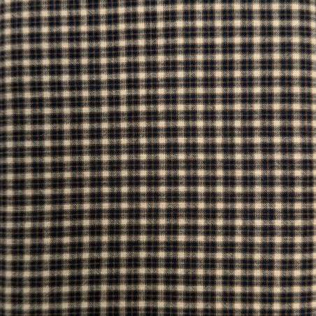 copy of Tessuto Giapponese Tinto in Filo, Fondo Marrone Quadrettato STIM Italia - 1