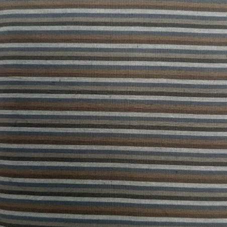 Classic Wovens, Tessuto Giapponese Blu e Marrone a righe Marcus Fabrics - 1