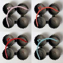 Chiusura Clutch Curva per borse da cucire, in metallo smaltato - 15 x 7,5 cm Stim Italia srl - 1