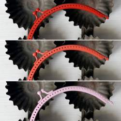 Chiusura Clutch Curva per borse da cucire, in metallo smaltato - 13 x 6 cm Stim Italia srl - 1