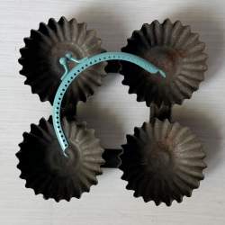 Cierre curvo para bolso para coser, en metal esmaltado - 10 x 5 cm Stim Italia srl - 5