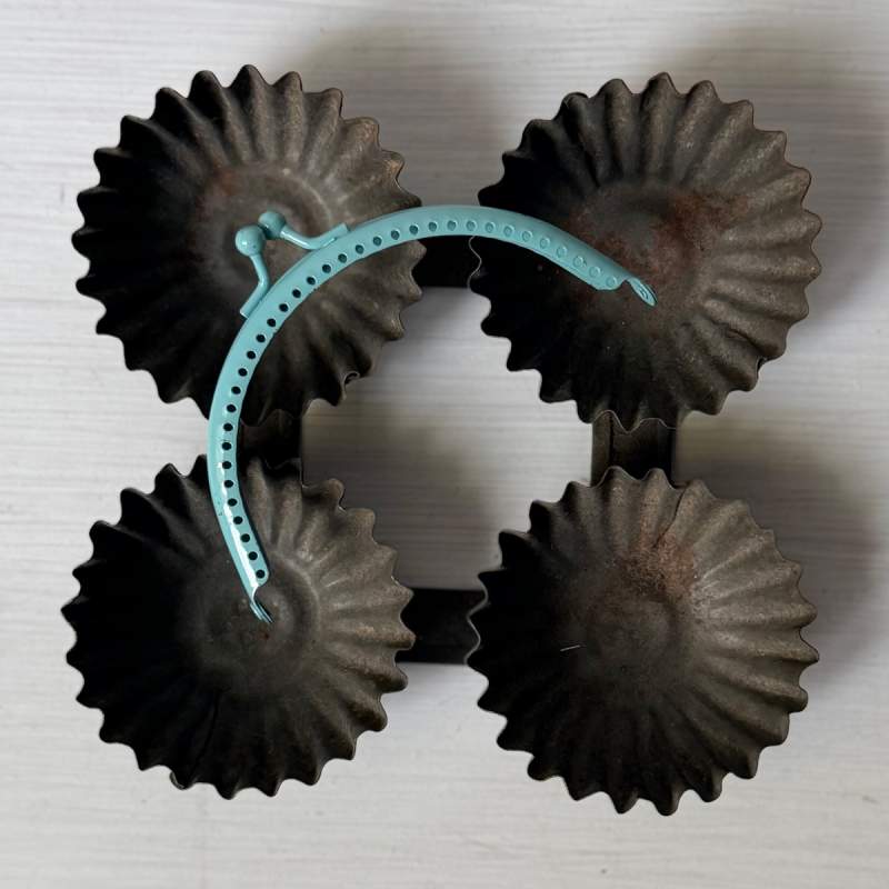 Cierre curvo para bolso para coser, en metal esmaltado - 10 x 5 cm Stim Italia srl - 5