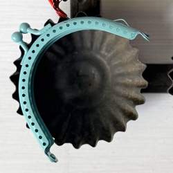 Chiusura Clutch Curva per borse da cucire, in metallo smaltato - 8 x 4 cm Stim Italia srl - 5