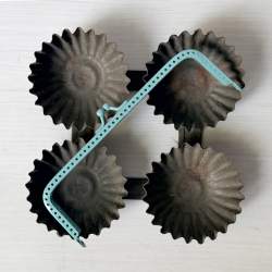 Chiusura Clutch Dritta per borse da cucire, in metallo smaltato - 15 x 5 cm Stim Italia srl - 2