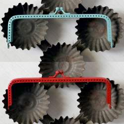 Chiusura Clutch Dritta per borse da cucire, in metallo smaltato - 15 x 5 cm Stim Italia srl - 1