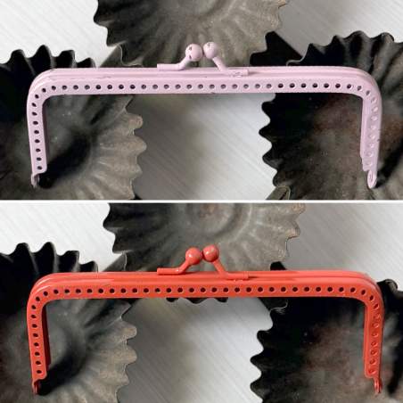 Cierre recto para bolso para coser, en metal esmaltado - 12 x 5 cm Stim Italia srl - 1