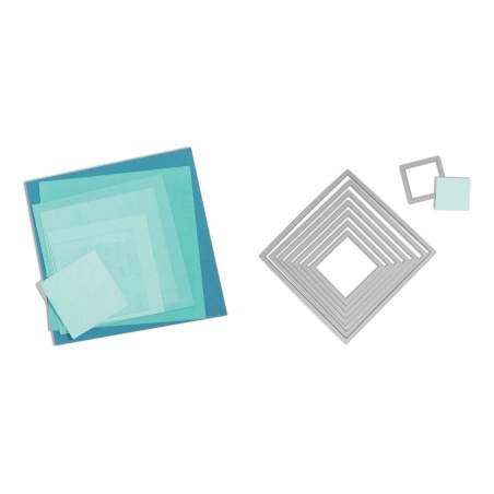 Framelits Die Set 8PK Squares Sizzix - Big Shot - 1